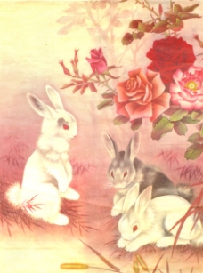 生肖兔国画24