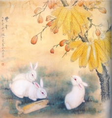 生肖兔国画18