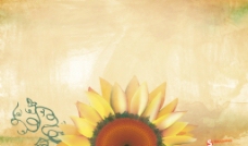 手绘太阳花壁纸图片