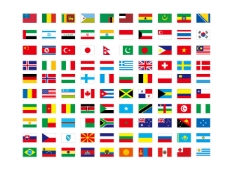 网页模板世界各國國旗