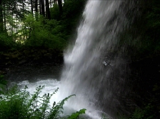 山溪瀑布山泉溪水瀑布高清动态素材图片