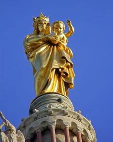 法国 马赛 歌剧院顶上的雕塑图片