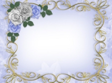 浪漫边框浪漫花朵装饰边框图片