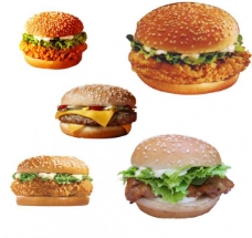 美食快餐汉堡图片