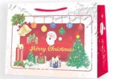 圣诞老人树礼盒手提袋图片