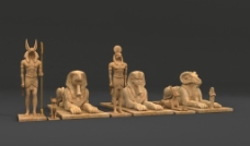 埃及神像3D模型图片