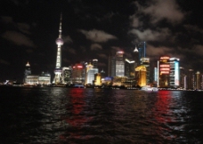 上江上海黄浦江夜景图片