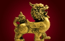 獬豸铜雕狮子图片