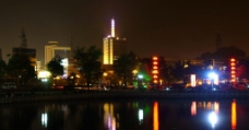 娄星广场夜景图片