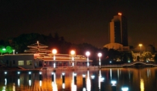 湖南娄星广场夜景图片