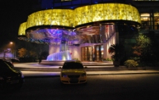喷泉设计酒店门头图片